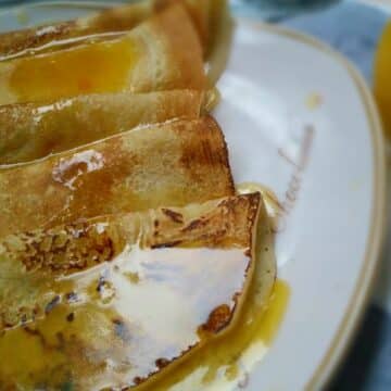 Egg Free Pancakes with Sweet Orange Sauce