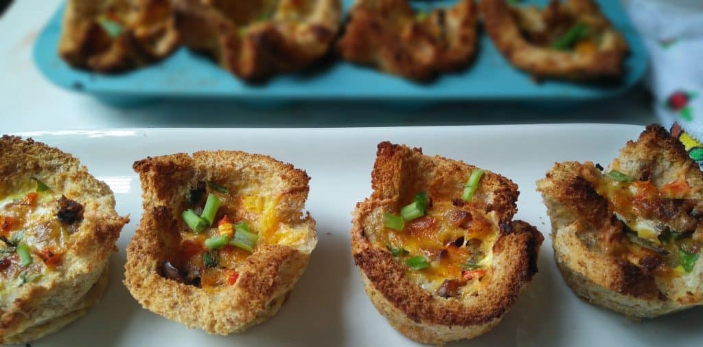Leftover Toast Cups