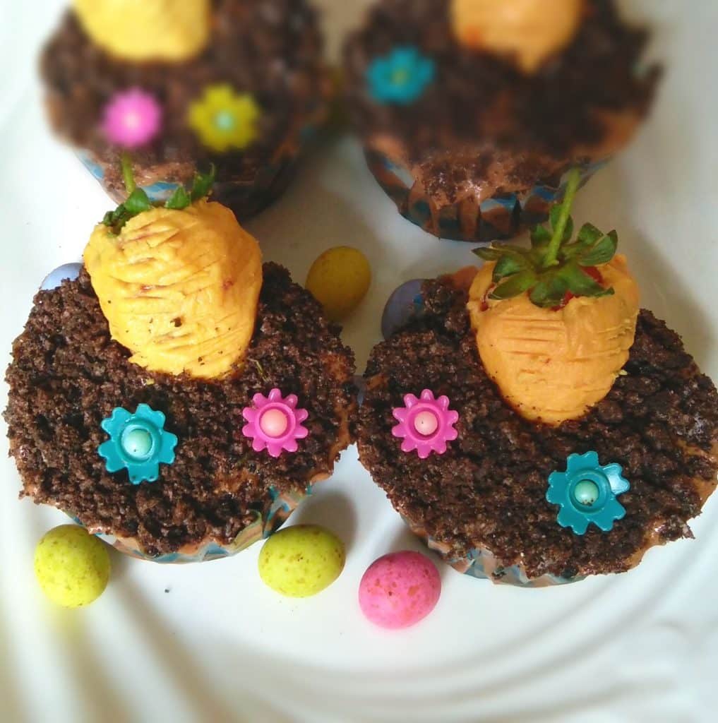 Carrot Patch Chocolate Cupcakes