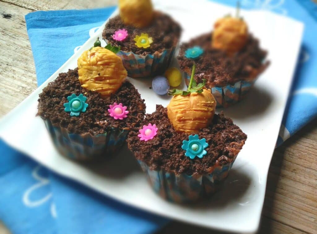 Carrot Patch Chocolate Cupcakes