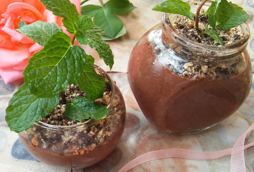 Chocolate Mousse Mint Pots