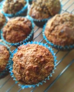 healthy egg free wholewheat muffins