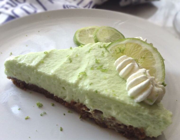 No Bake Lime Jelly Cheesecake ⋆ The Gardening Foodie