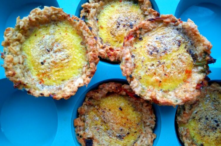 Oatmeal Crust Egg Muffins ⋆ The Gardening Foodie