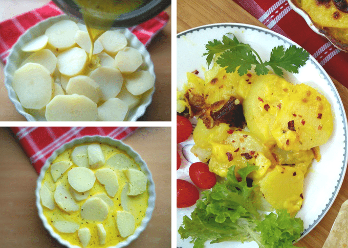 Creamy Golden Baked Potatoes