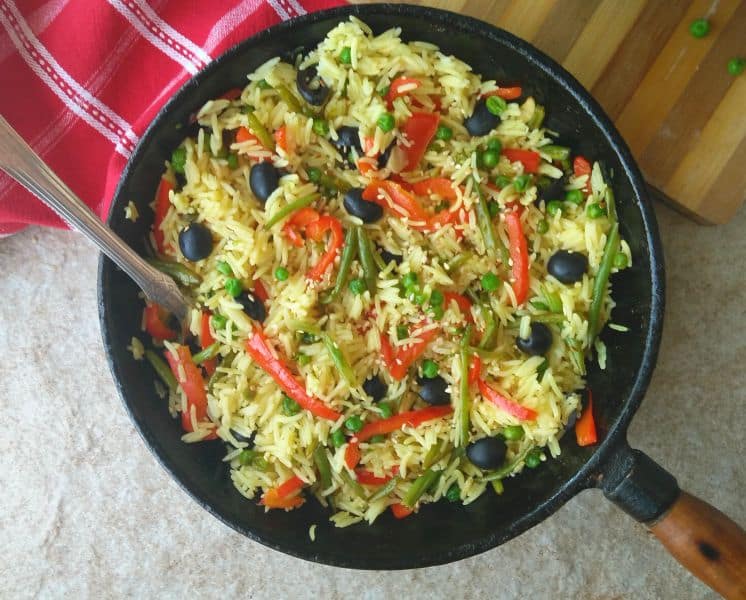 20 Minute Spicy Vegetable Rice
