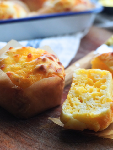 muffins in half