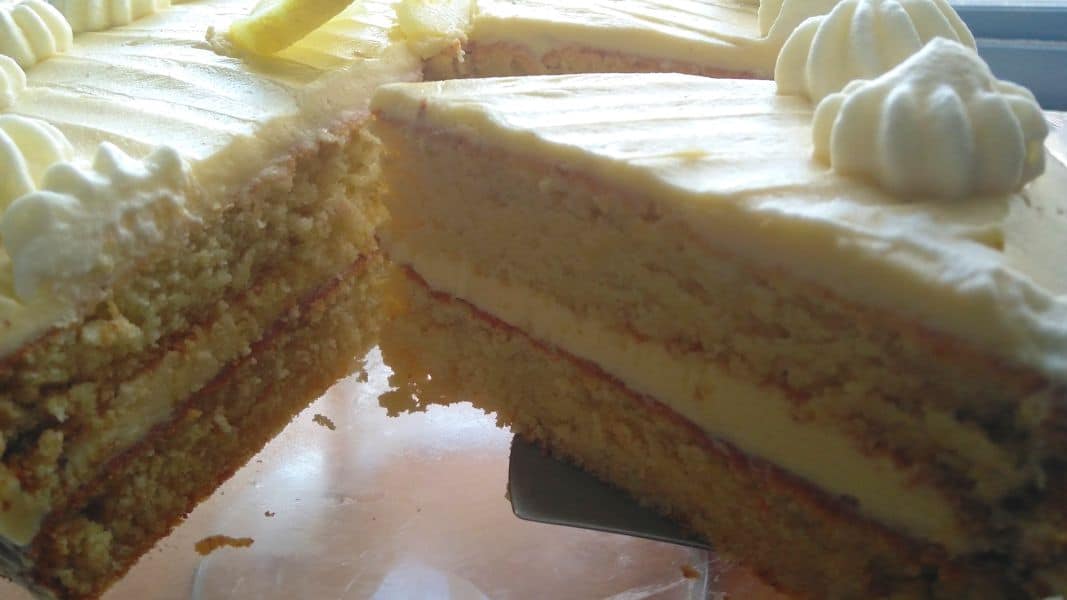 Condensed Milk Lemon Cake
