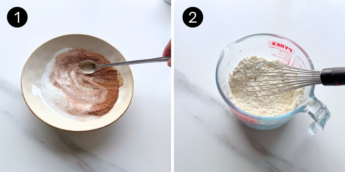 Cinnamon Buttermilk Loaf steps 1 and 2