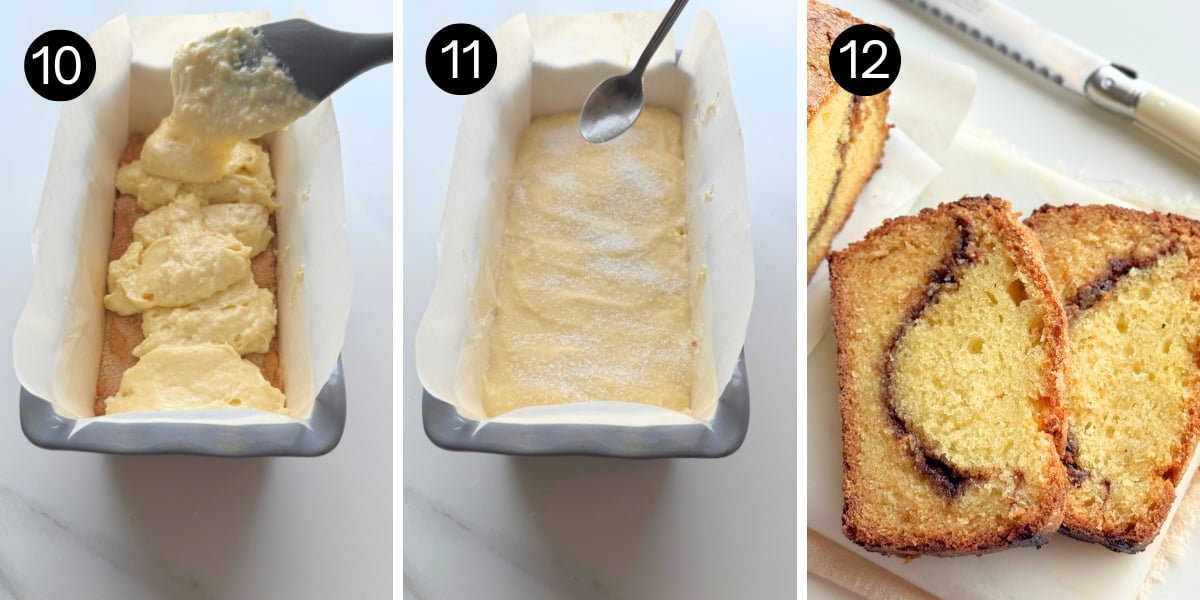 Cinnamon Buttermilk Loaf steps 10,11,12