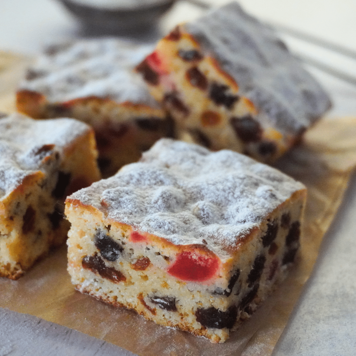 These chewy condensed milk fruit squares are super tasty and so easy to whip up with just three ingredients. They’re the perfect little fruity snack!
