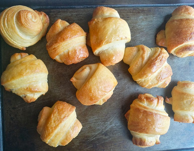 Chocolate filled Croissants 