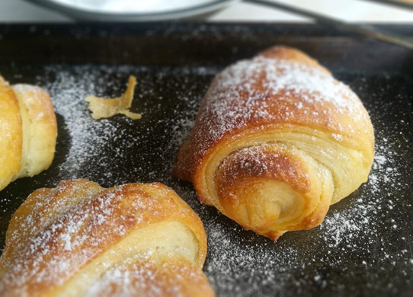 Chocolate filled Croissants