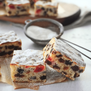 3 ingredient condensed milk fruit squares