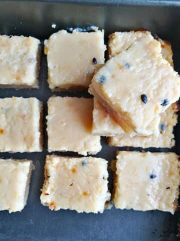 Condensed Milk Passion Fruit Slices