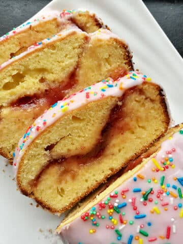 Glazed Strawberry Jam Loaf