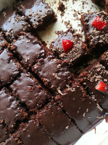 Condensed Milk Chocolate Sheet Cake