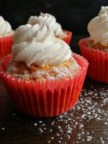 One Bowl Carrot Cupcakes