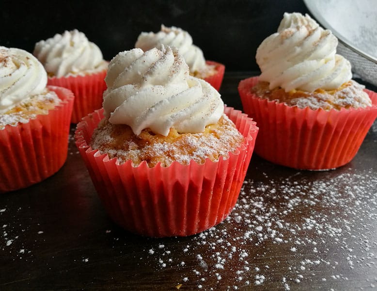 One Bowl Carrot Cupcakes