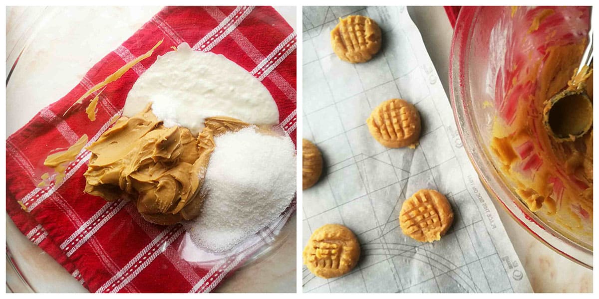 3 ingredient Peanut Butter Cookies