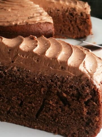 Chocolate Hot Milk Sponge Cake