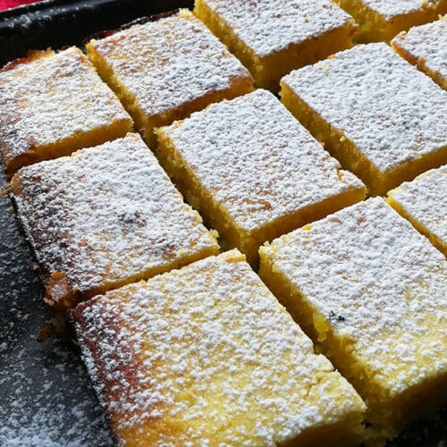 One Bowl Lemon Brownies ⋆ The Gardening Foodie