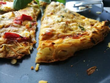 Grated Potato Crust With Ham Filling
