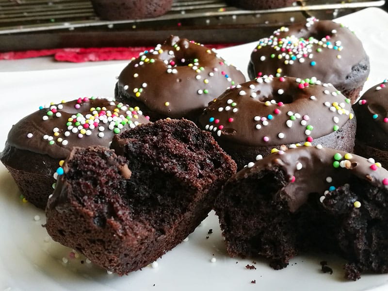 Chocolate Cake Doughnuts