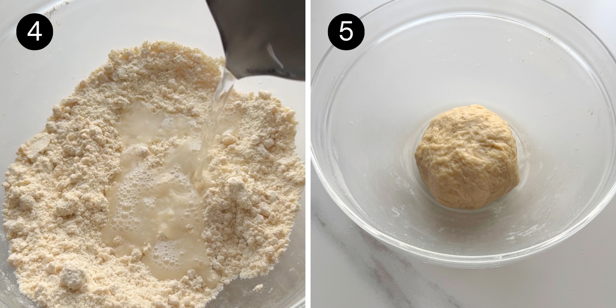Homemade flour tortillas steps 4 and 5