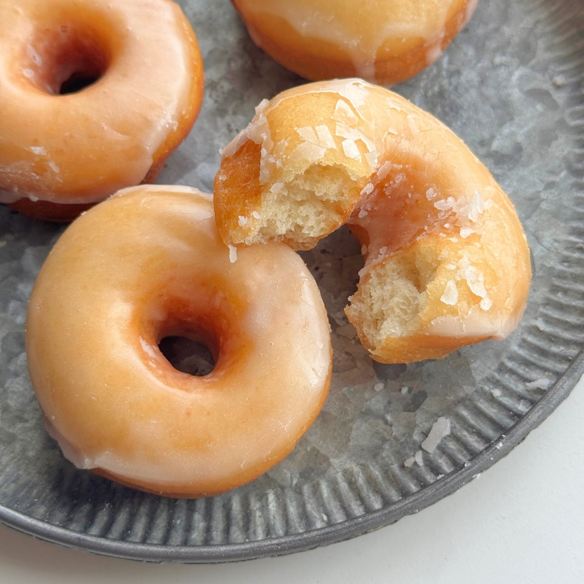 Krispy Kreme Copycat Donuts showing texture