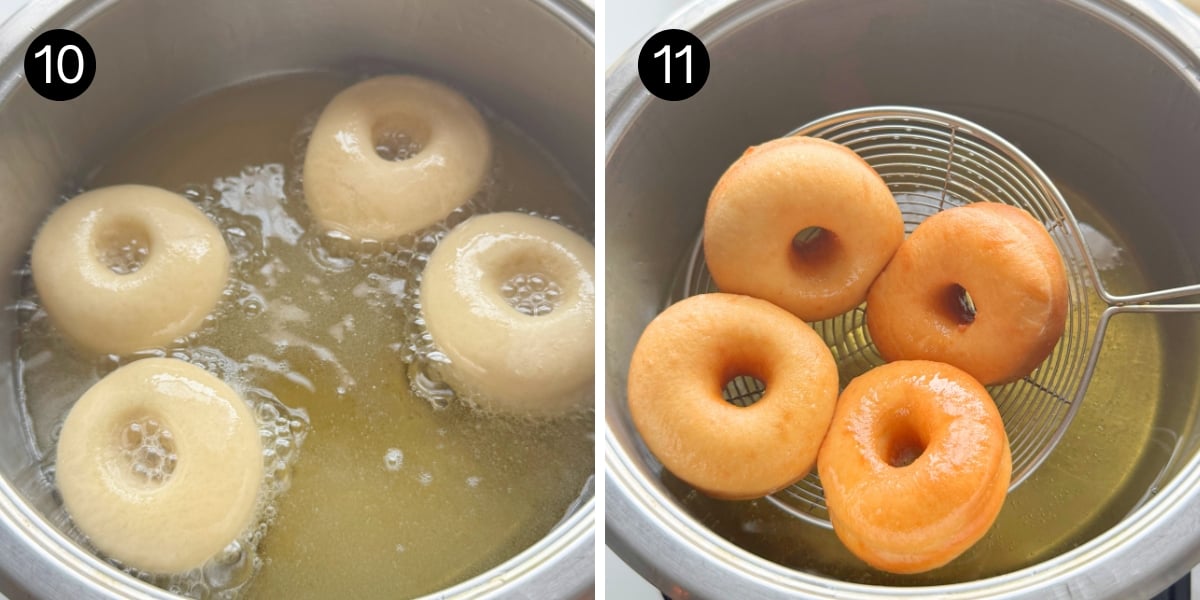 Krispy Kreme Copycat Donuts steps 10-11