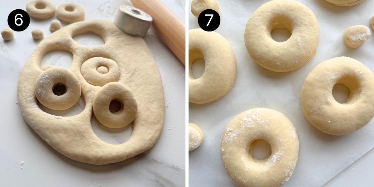 Krispy Kreme Copycat Donuts steps 6-7