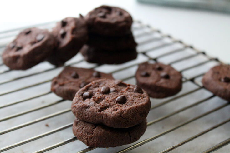 Double Chocolate Slice and Bake Cookies (Just 5 ingredients) ⋆ The ...