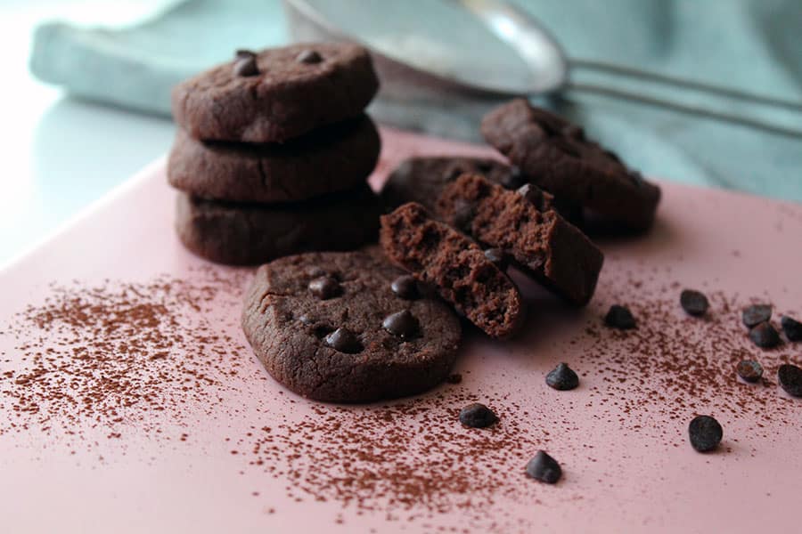 Double Chocolate Slice and Bake Cookies (Just 5 ingredients)