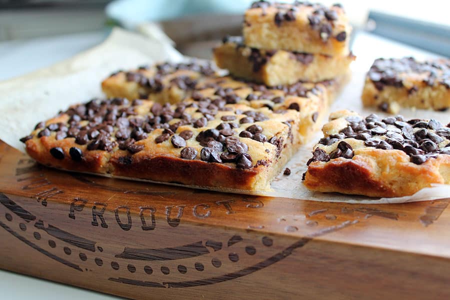 Buttermilk Chocolate Chip Cookie Bars - Egg free