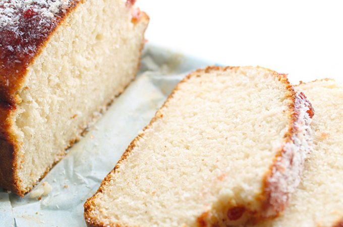4 ingredient Coconut Cake (No eggs,no butter,no oil)