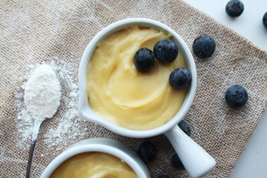 Besides the convenient preparation, custard powder is the perfect alternative to traditional custard, which uses eggs and flour as a thickener. This makes it a suitable option if you are avoiding eggs or gluten in your diet. 