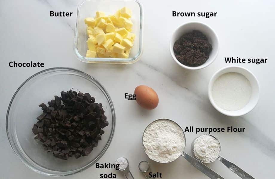 Chocolate Chunk Cookies (without cocoa powder) ⋆ The Gardening Foodie