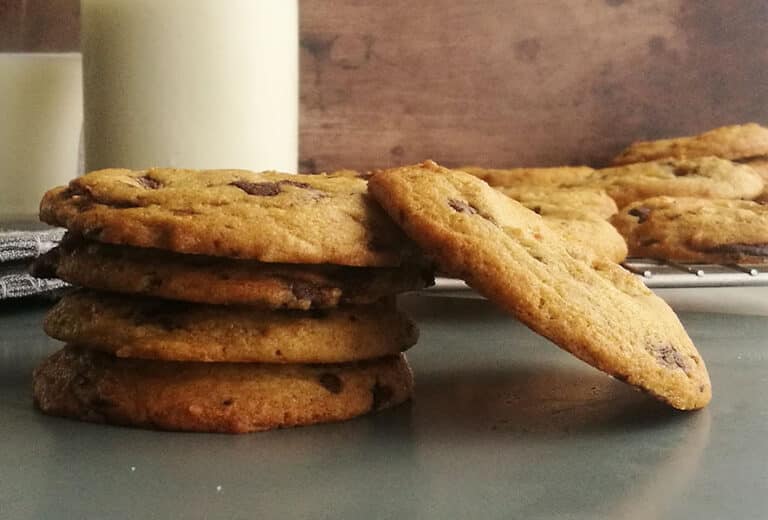 Chocolate Chunk Cookies (without cocoa powder) ⋆ The Gardening Foodie