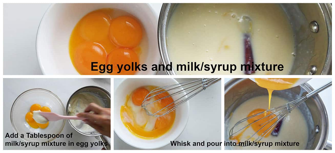 The egg yolks