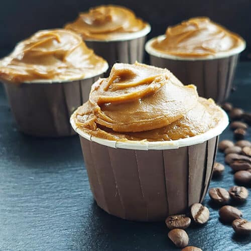 Coffee Cupcakes (no butter, no eggs no milk) ⋆ The Gardening Foodie