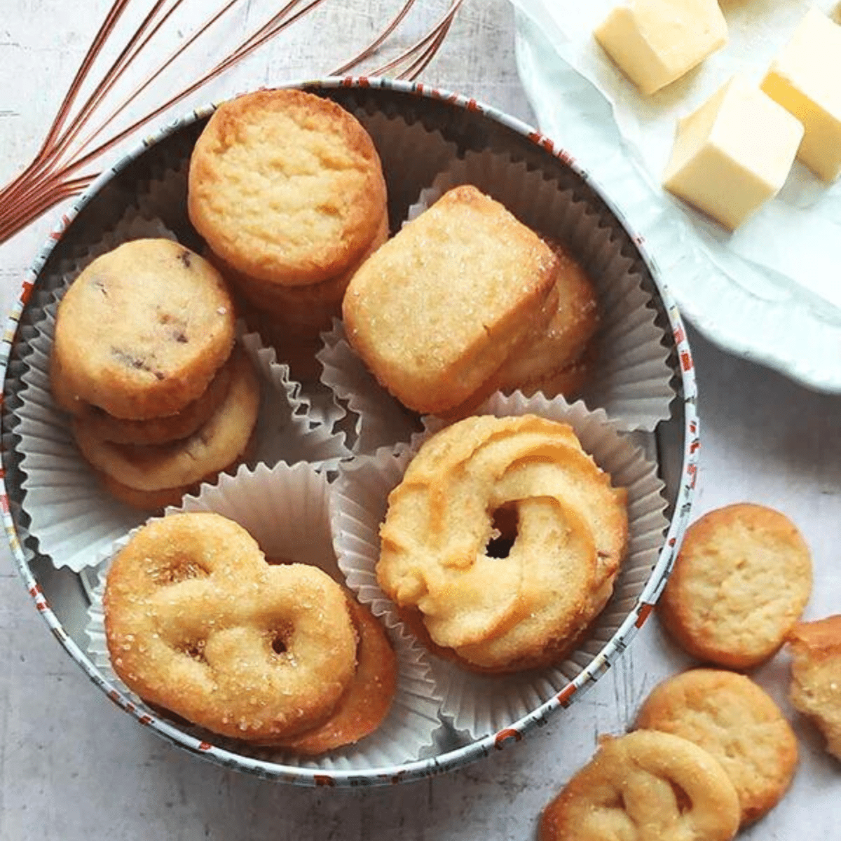 For this recipe, I used my Danish Butter cookie dough as a base to bake up the classic assortment of melt in your mouth deliciousness.