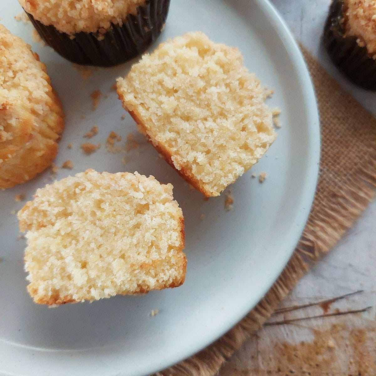 Easy Lemon Coconut Crumb Muffins (no butter, no milk) ⋆ The Gardening