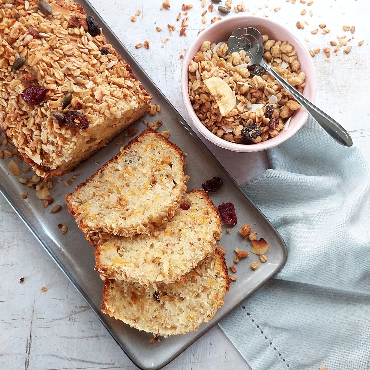 Easy Granola Loaf- Take your breakfast on a whole new level of deliciousness with my Easy Granola loaf recipe.
