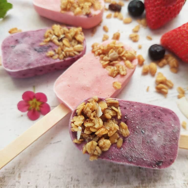 Yogurt Granola Popsicles ⋆ The Gardening Foodie