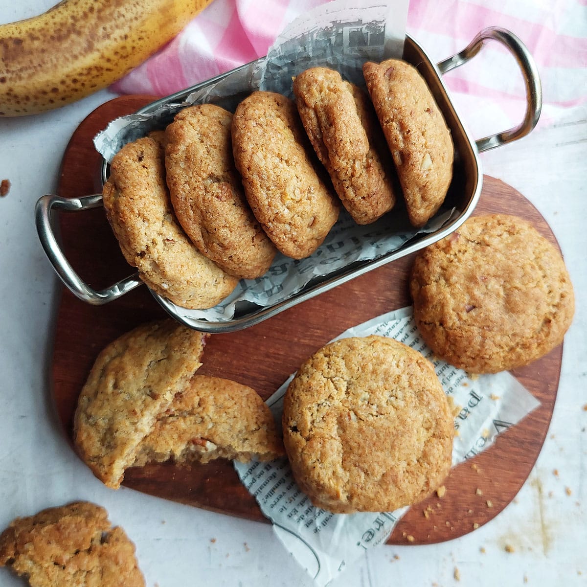 You have endless options for customizing these Banana Bread Cookies.