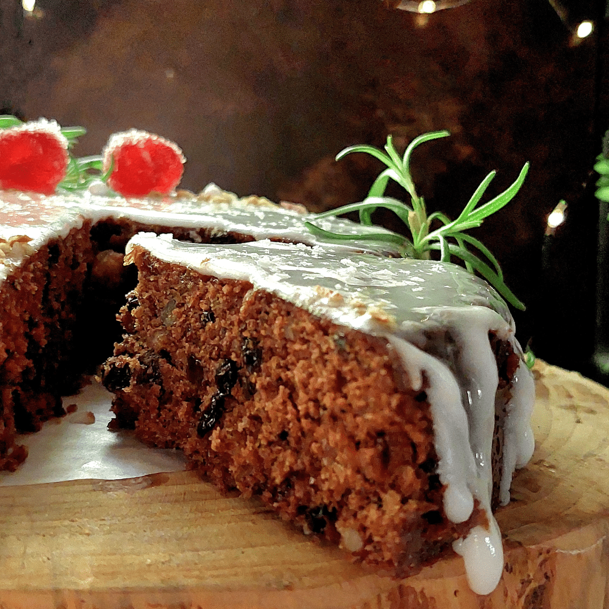 Microwave Chocolate Fruit Cake