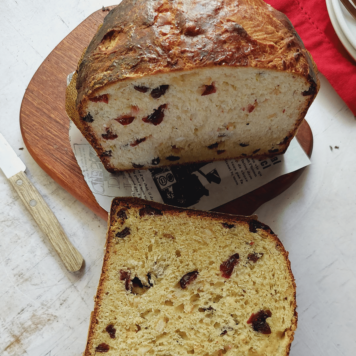 Indulge in the festive joy as you savor the buttery and delicious taste of this classic No Knead Italian Sweet Bread known as Panettone.