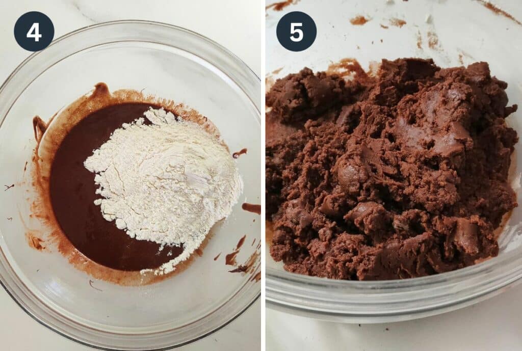 4 ingredient Mini Chocolate Butter Cookies (without cocoa powder)