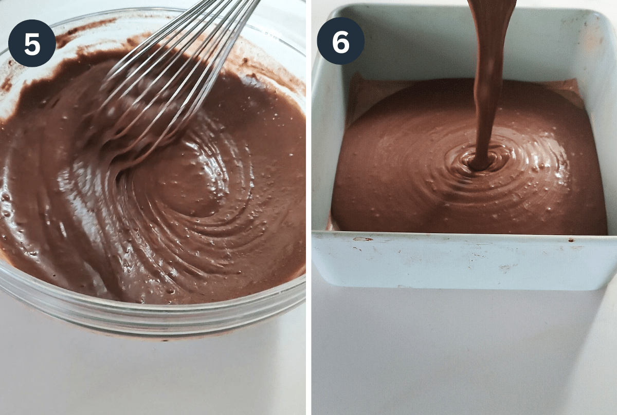 Whisk to form smooth batter
and bake